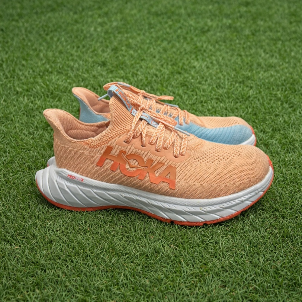 HOST PICK⭐️NEW! HOKA Pro Fly Carbon X 3 Pink/Orange & Blue Pastel Sneakers